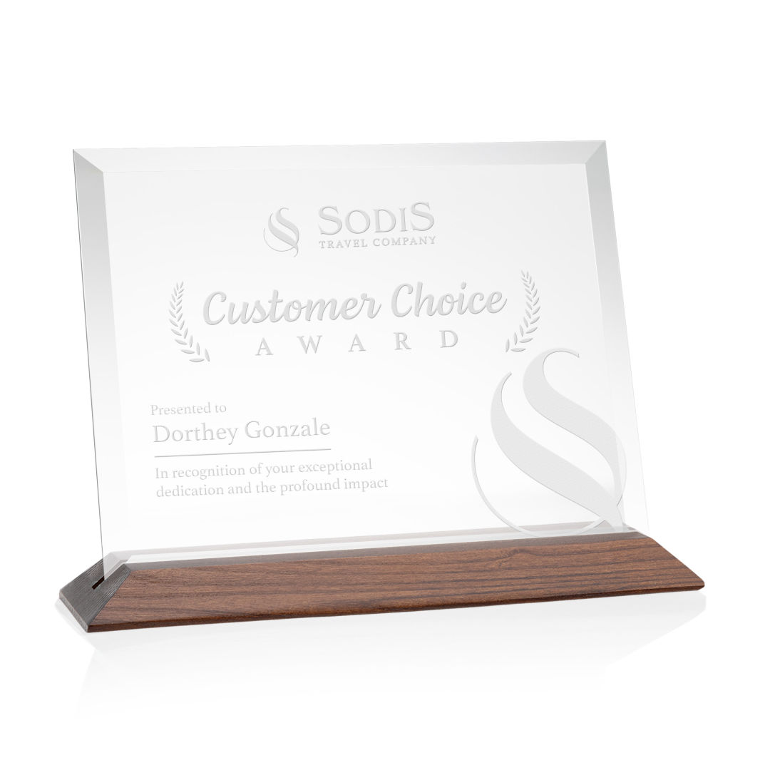 Embassy Award - Starfire/Walnut (Horiz) 14