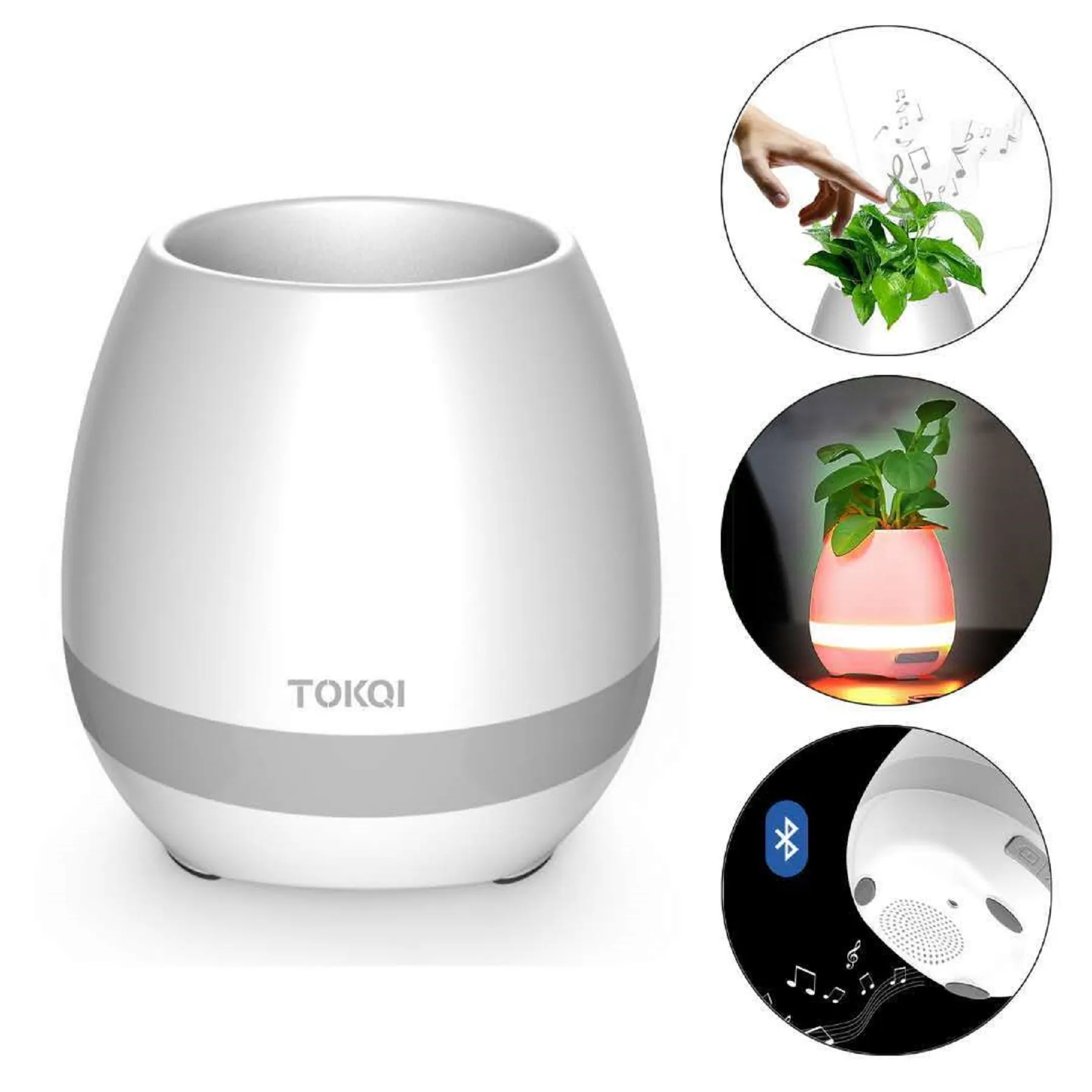 LED Music Flower Pot Wireless Speaker 6