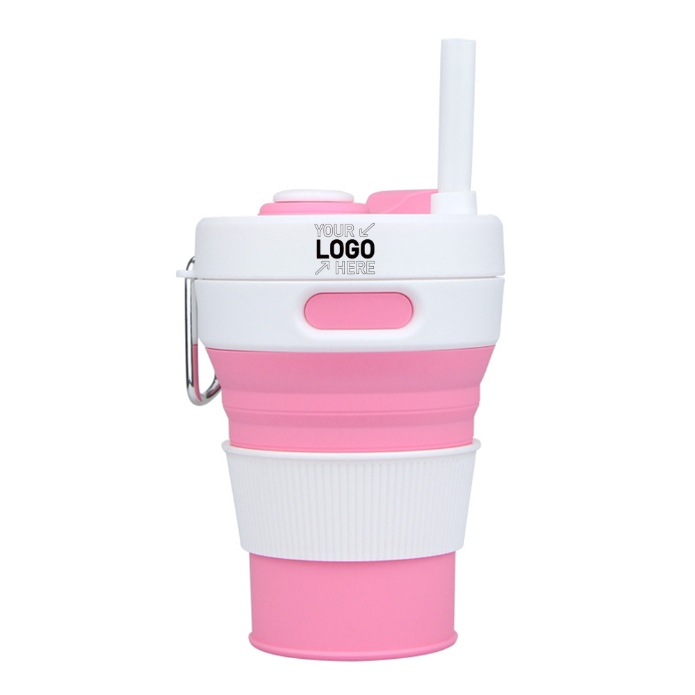 Folding water cup with straw 3