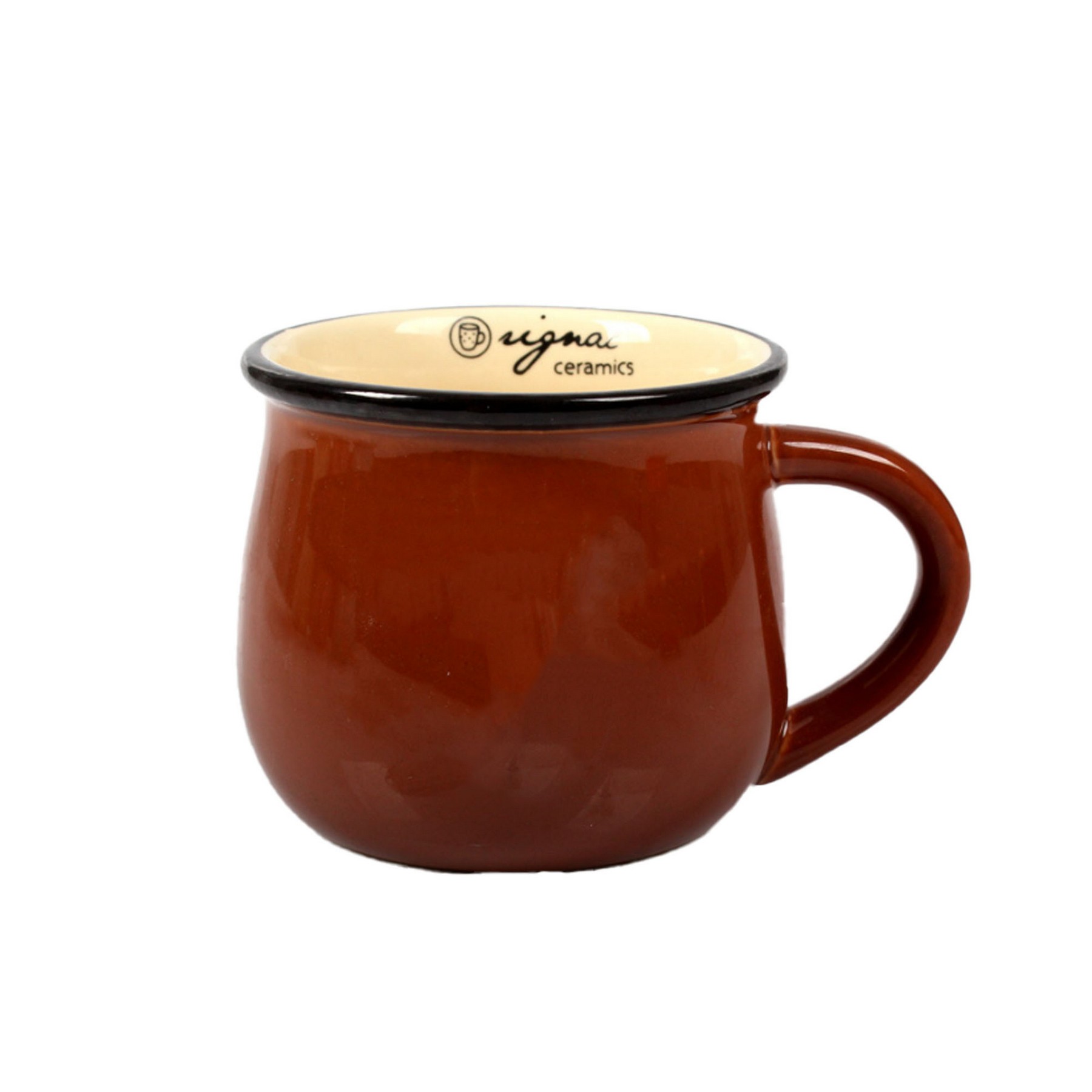 Pot Belly Ceramic Breakfast Mug 2