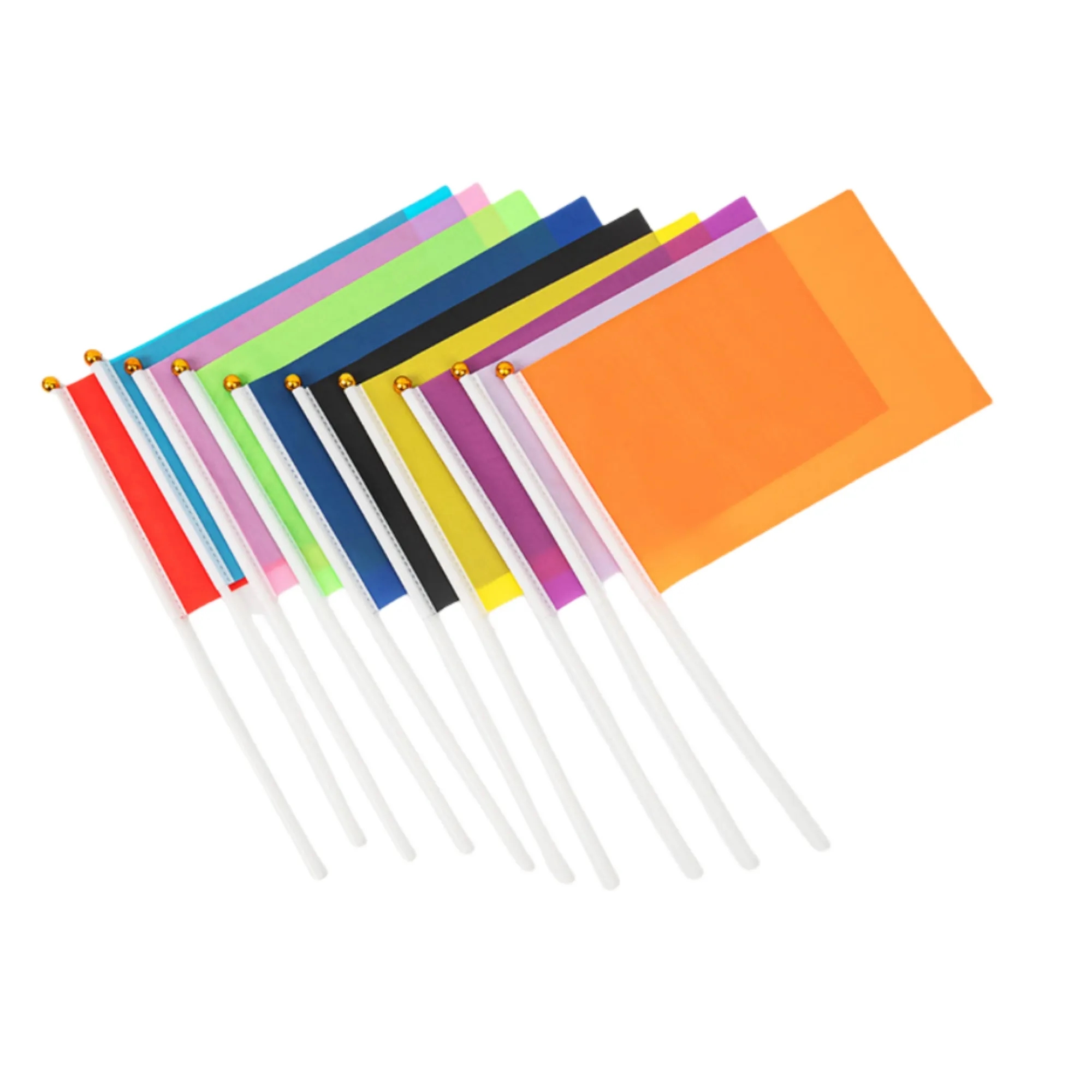 Custom Full Color Mini Flag With Plastic Stick 3