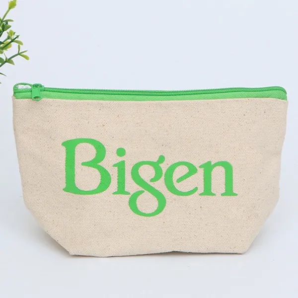 Canvas Cotton Bag With Colored Zipper 3