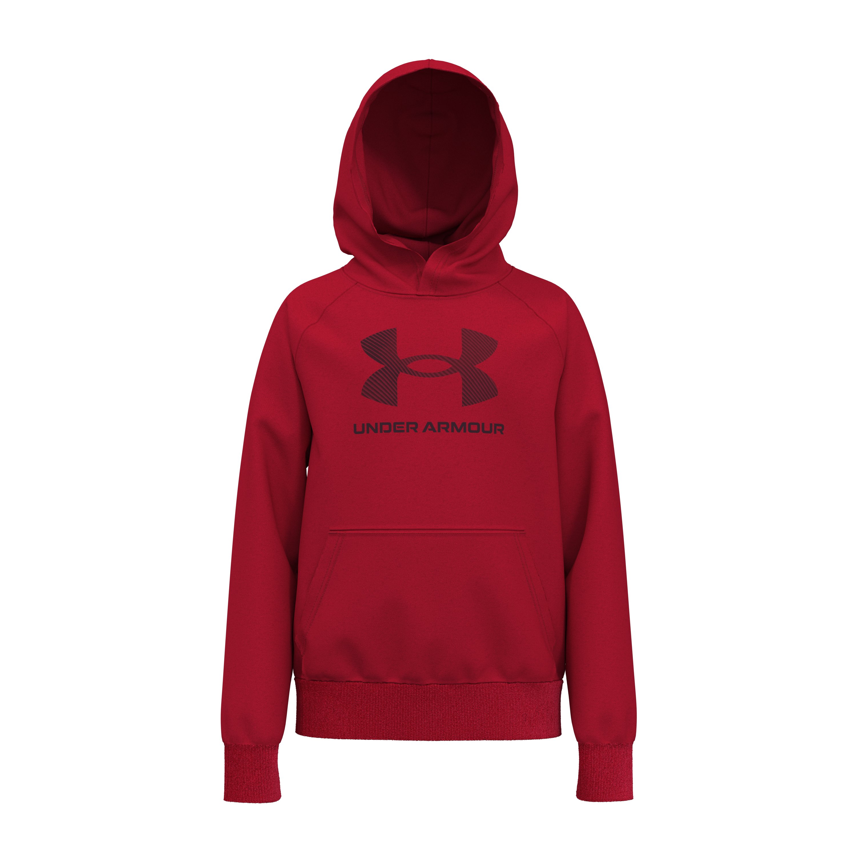 Boys' UA Rival Fleece Big Logo Print Fill Hoodie 6