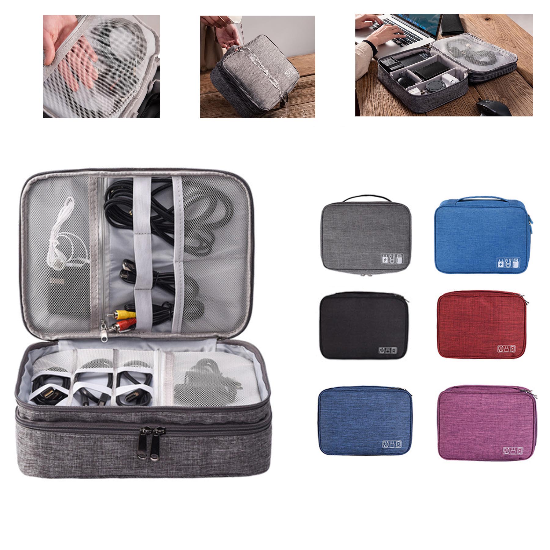 Travel Electronics Organizer Bag 1