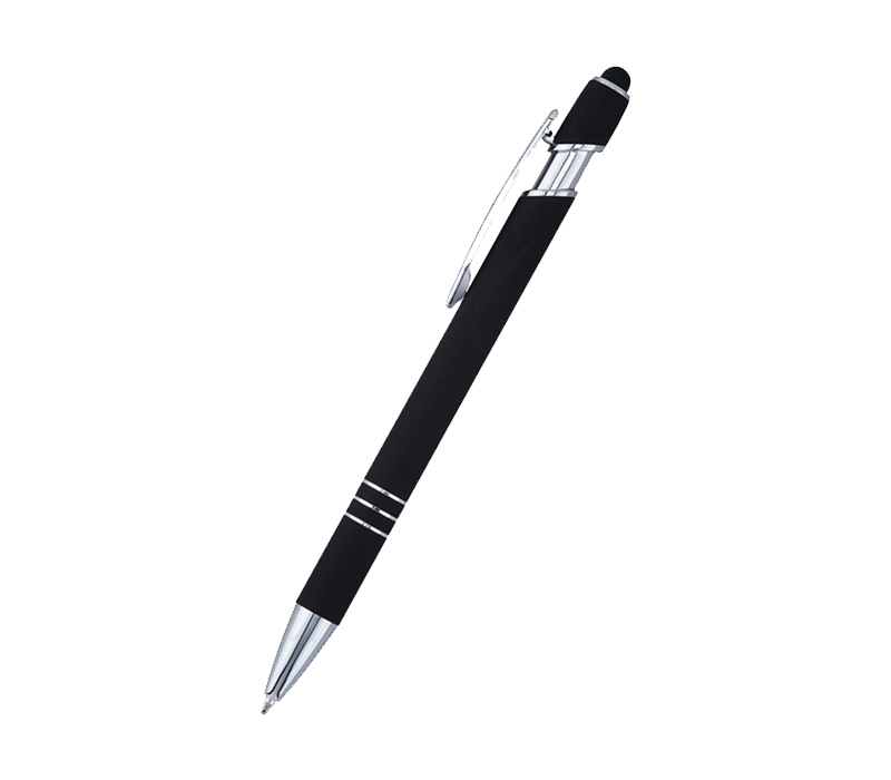 Rubberized Metal Pen with Stylus 2