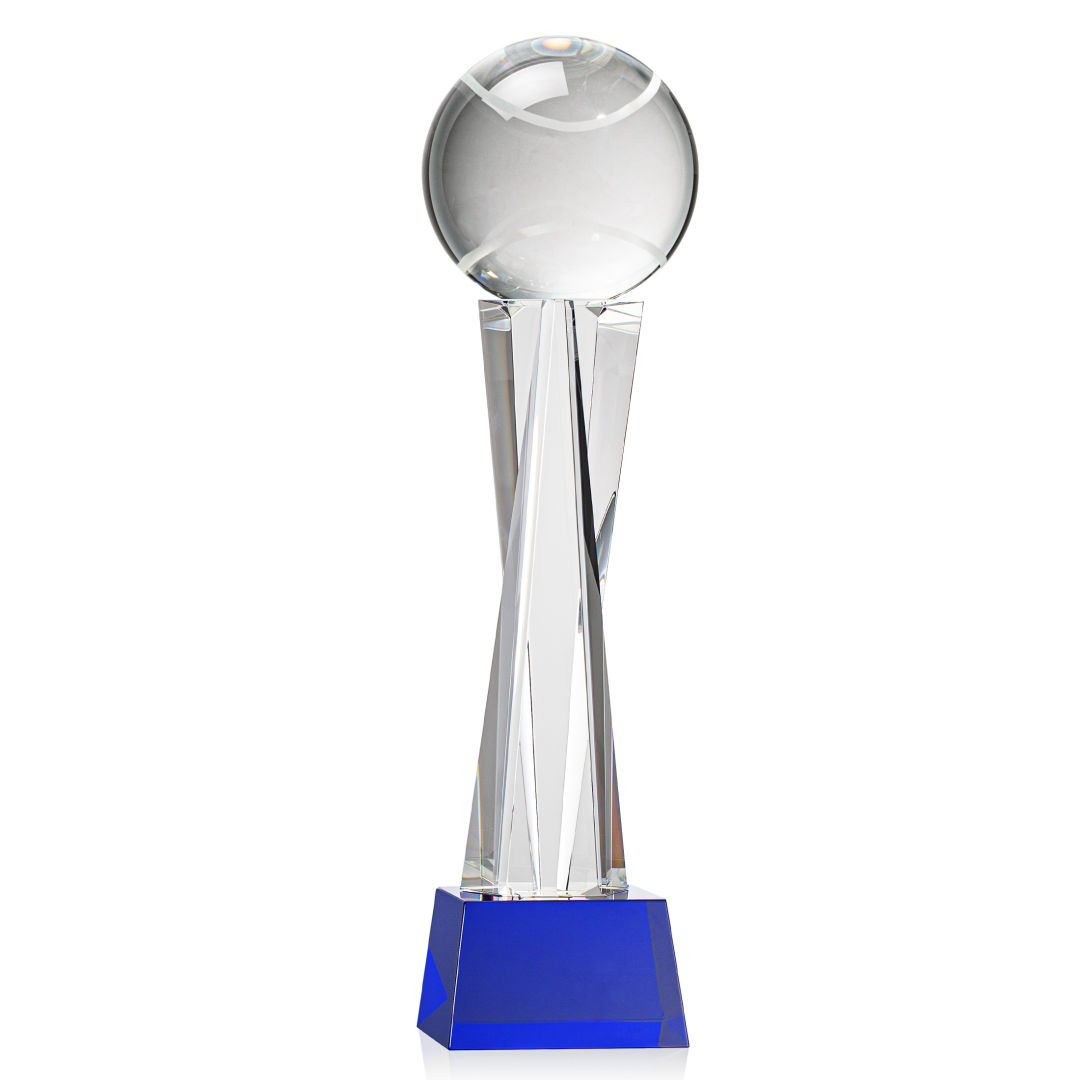 Tennis Ball Award on Grafton Base - Blue 5
