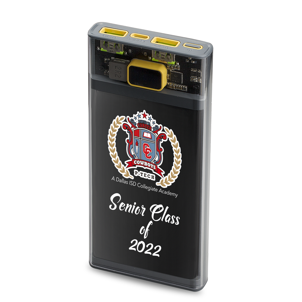 Nauvoo Transparent QuickCharge Power Bank 3