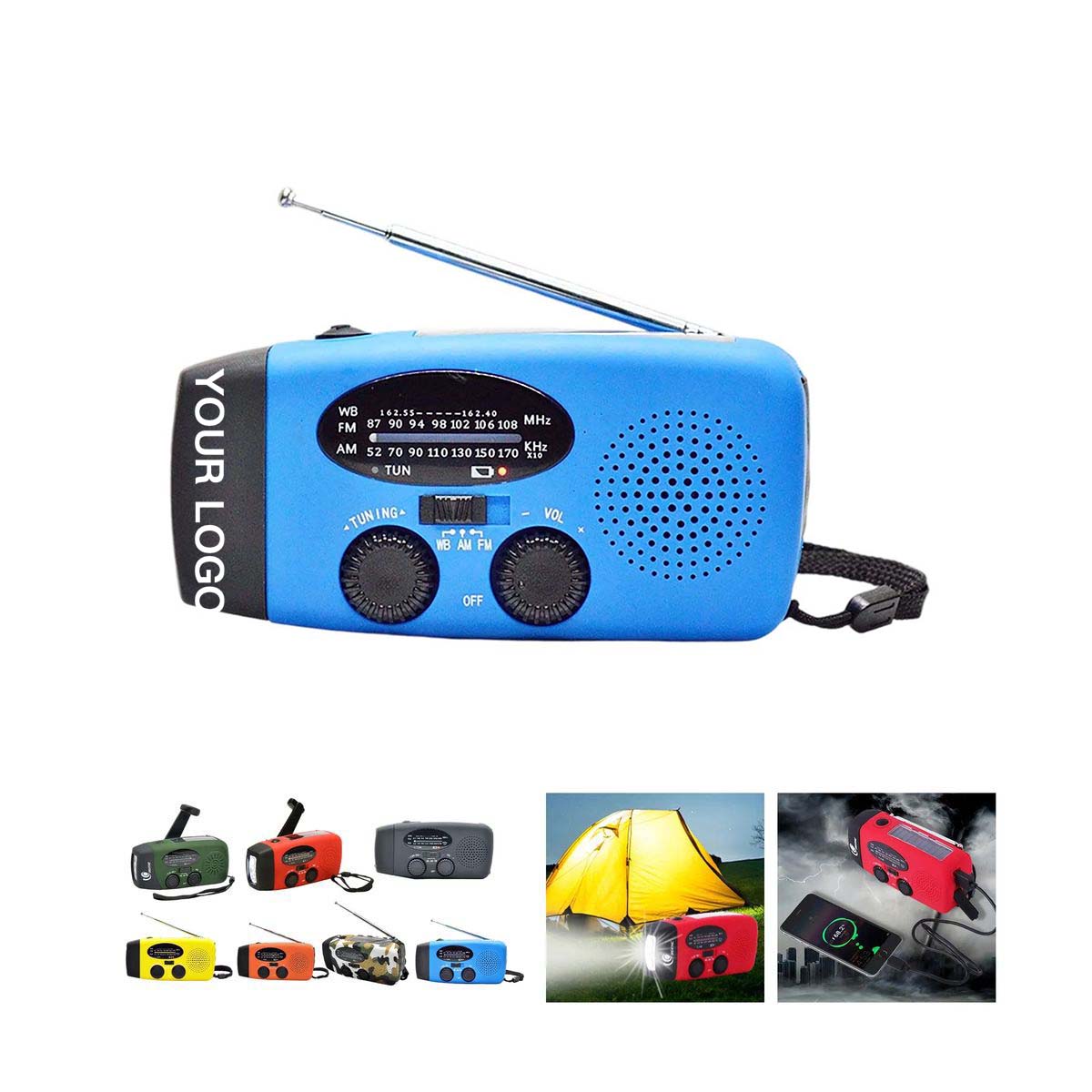 Portable Emergency Radio with NOAA and USB Charging 2