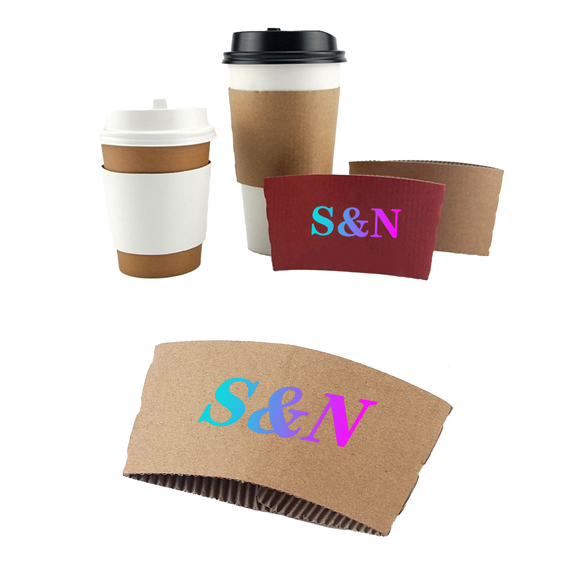 Disposable Kraft Paper Cup Cover 1