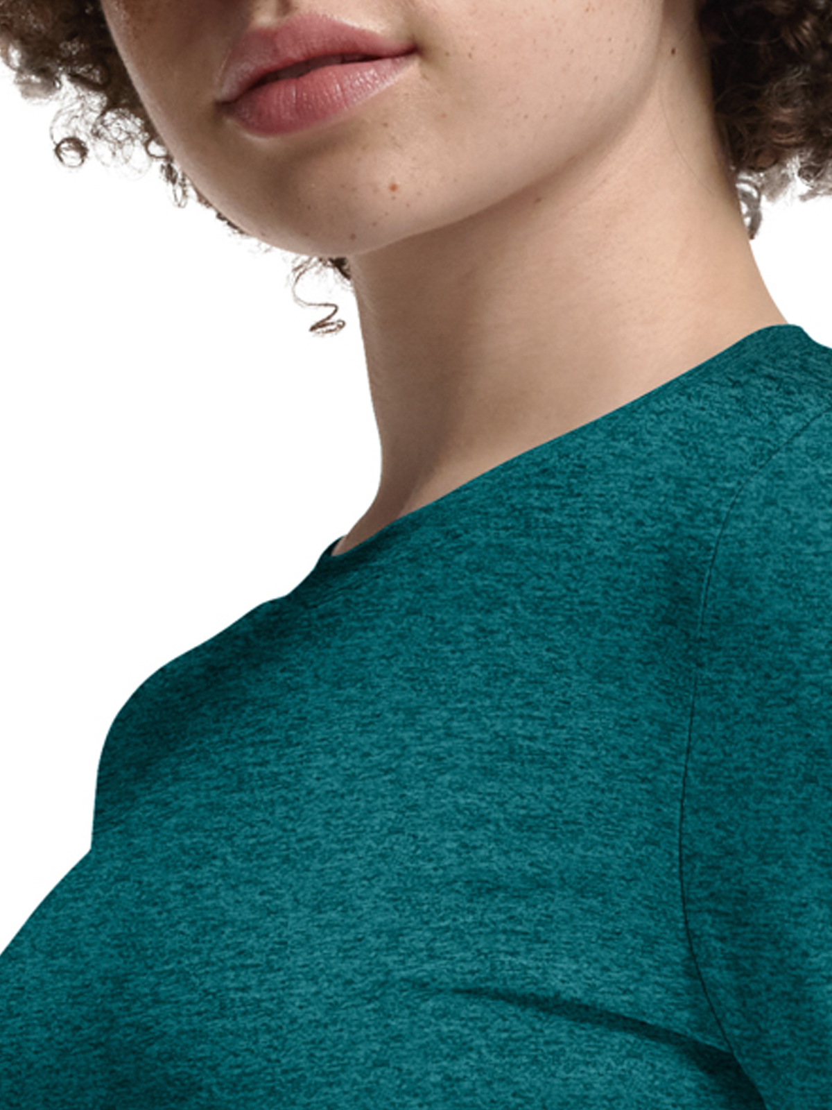 White Cross - VIBE - Women's Shirttail Hemline Underscrub Tee 18