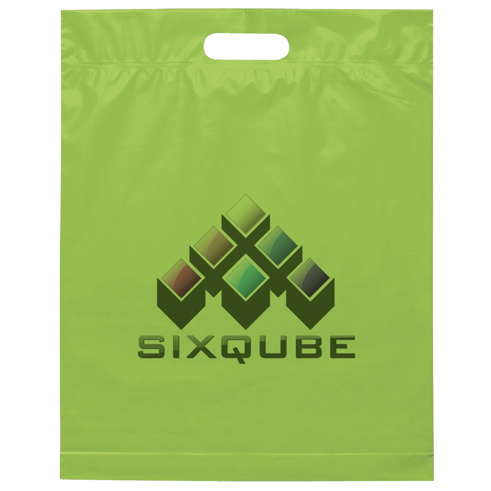 Die Cut Handle Bag - 15W x 19H x 3 - Dynamic Color 5
