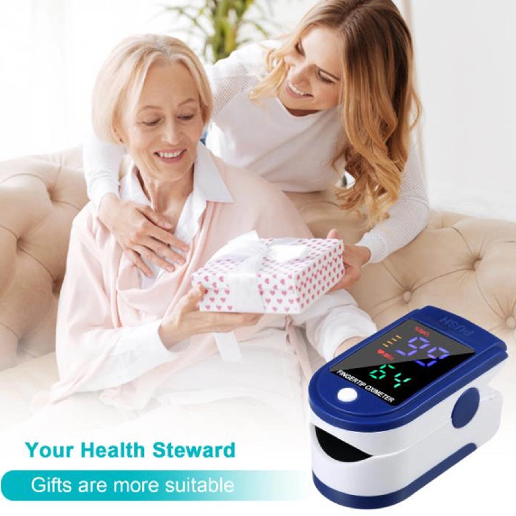 Fingertip Pulse Oximeter Blood Oxygen Monitor 3