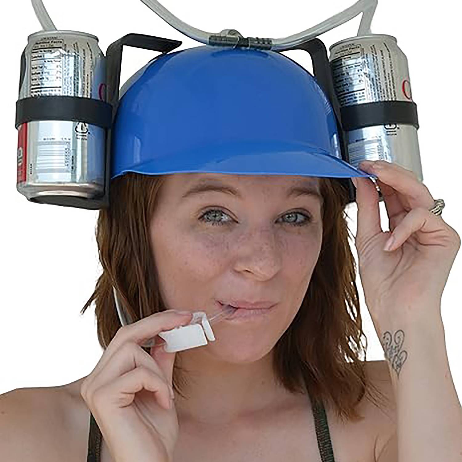 Plastic Creative Drink Straw Hat 3