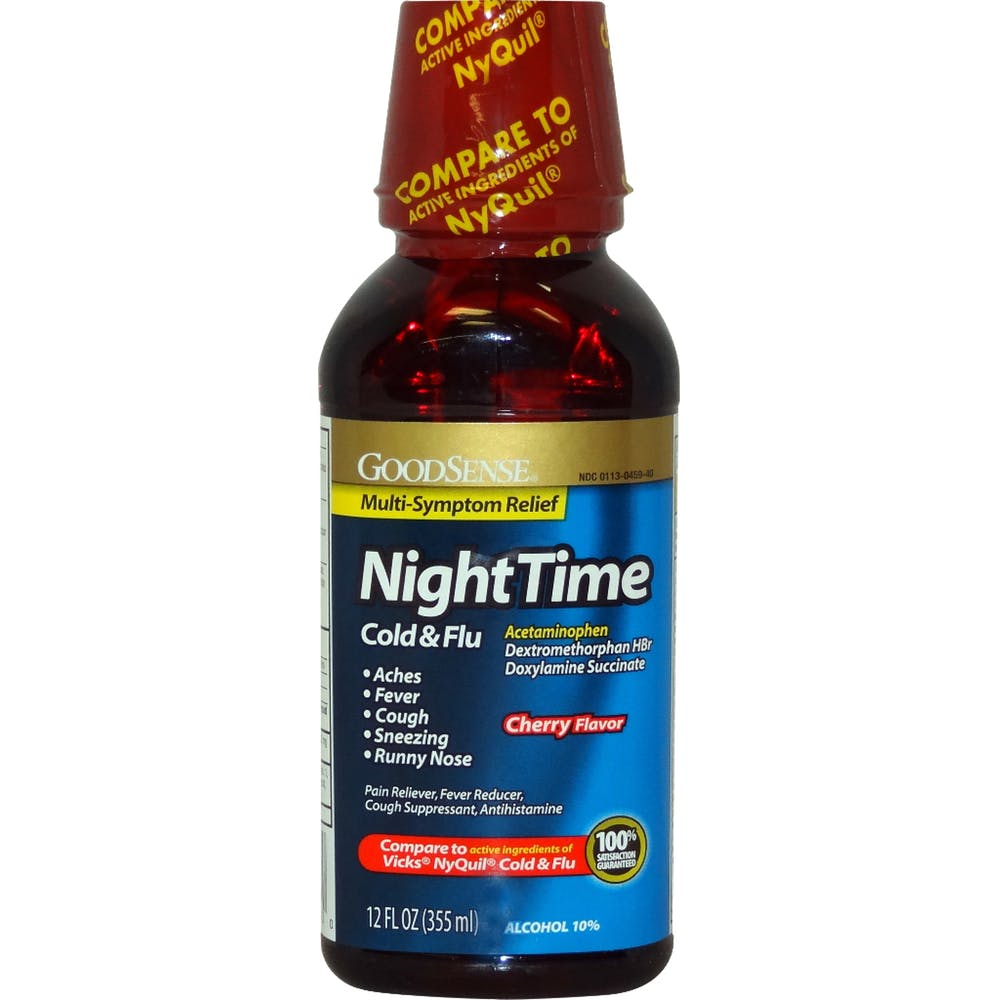 Nighttime Cold & Flu Relief - 12 oz Cherry 1