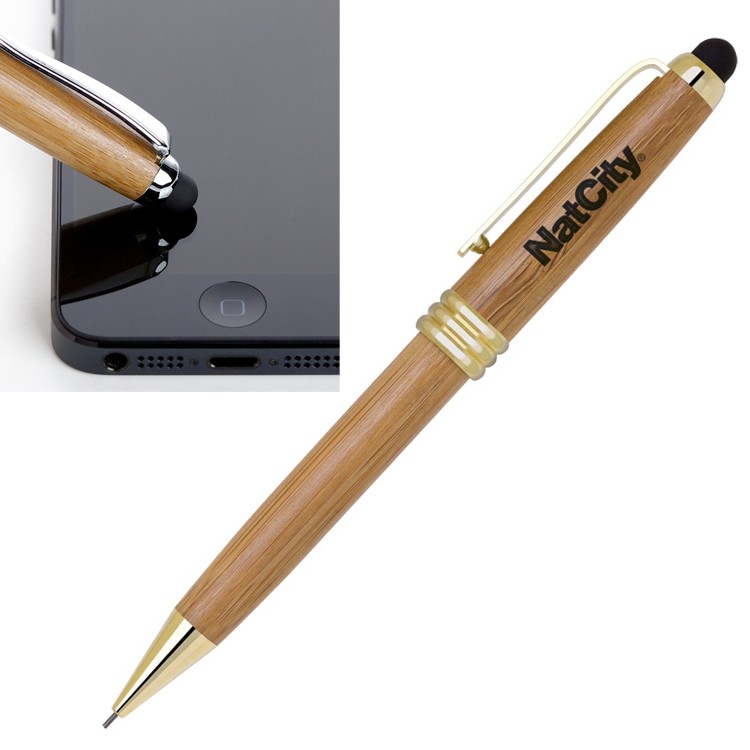 Eco IV Stylus Tool with Bamboo Mechanical Pencil 2