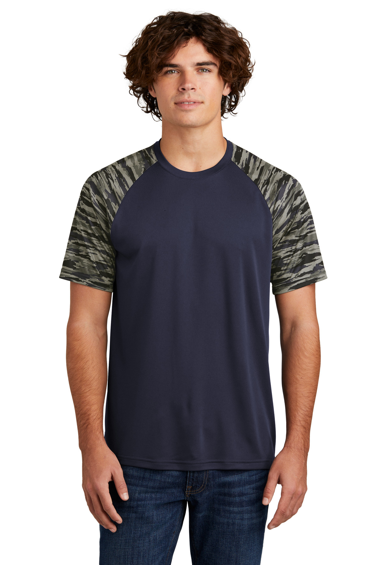 Sport-Tek Drift Camo Colorblock Tee ST376 6