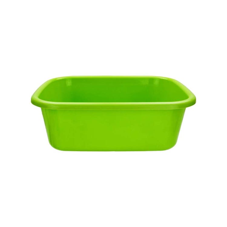 Plastic Basins - 9.5 liters Green, promotional household item with logo imprint 2