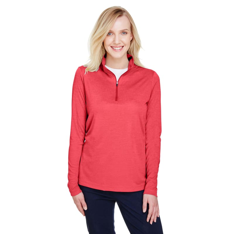Team 365 Ladies' Zone Sonic Heather Performance Quarter-Zip 5