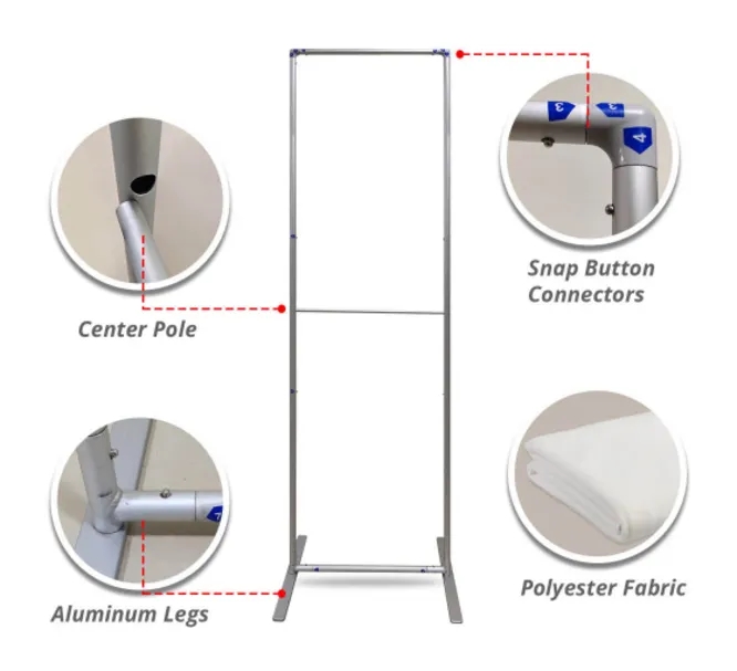 Economy Step and Repeat Banner Stand / Double Sided 5