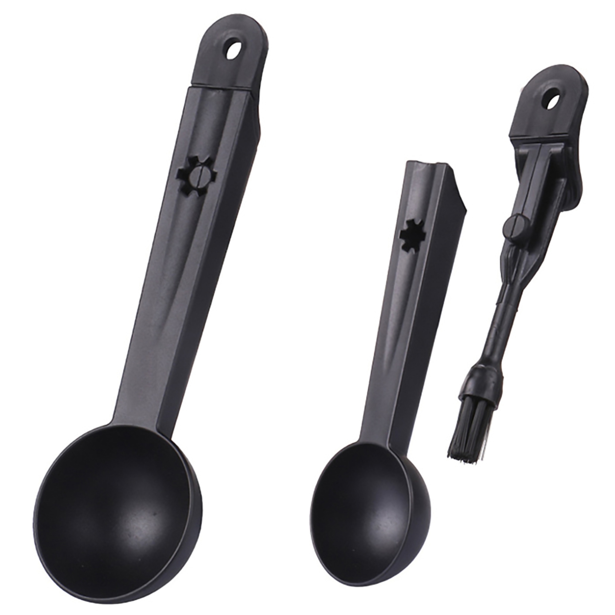 2" 1 Coffee Scoop w/Grinder Cleaning Brush 4