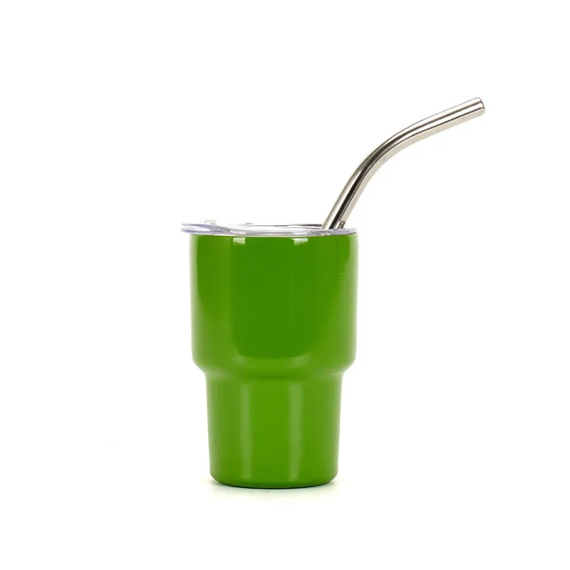 2oz Tumbler Shot Glass for Sublimationwith lids and straws 7