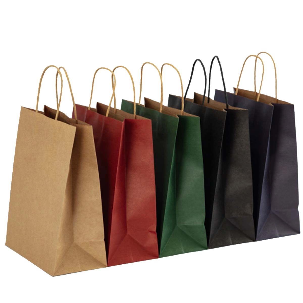 Color Kraft Paper Bag With Handles 4