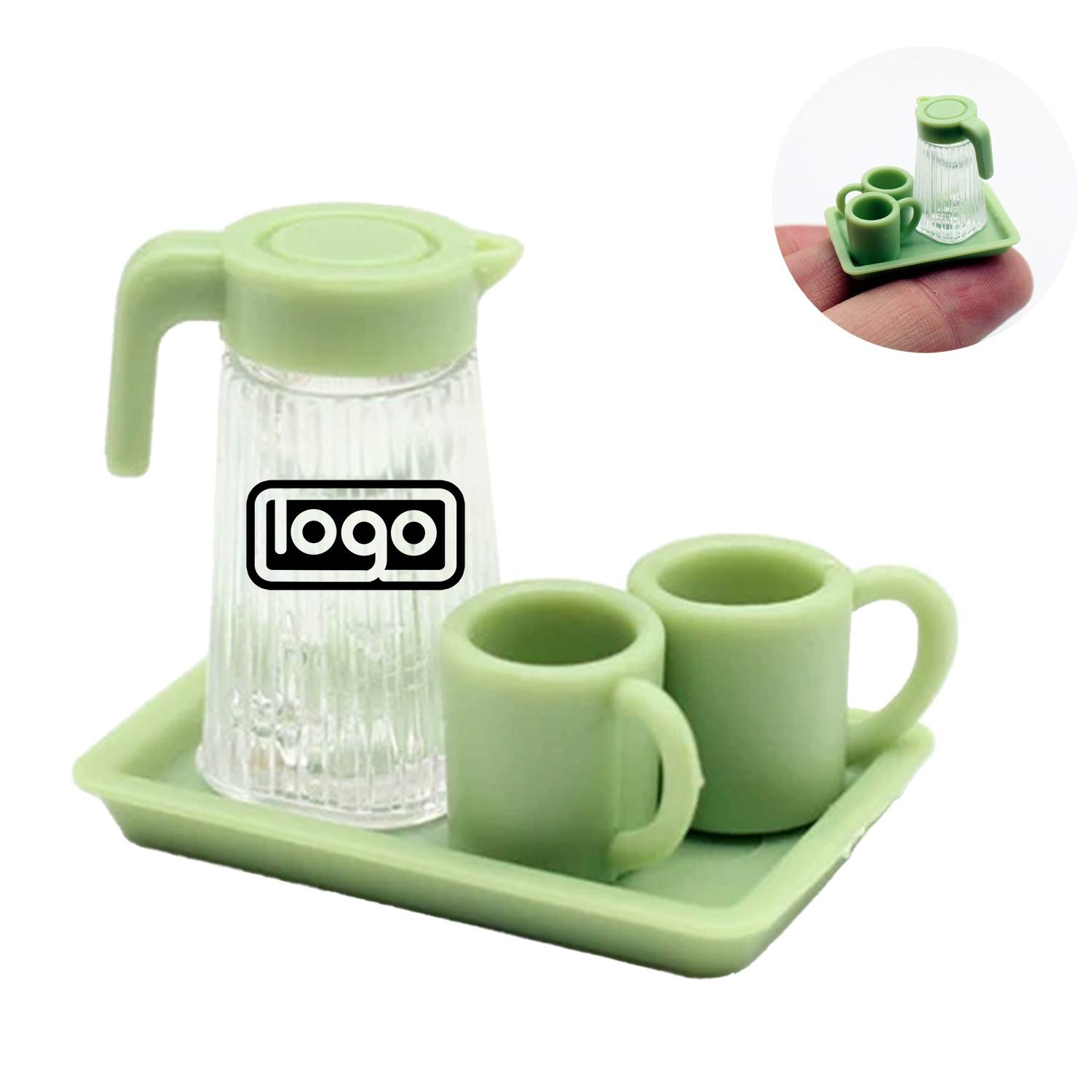 Transparent Water Cup Set Model Toy 4