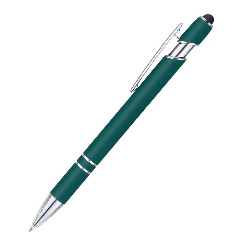 Promotional Soft Rubber Incline Stylus Metal Pen 8