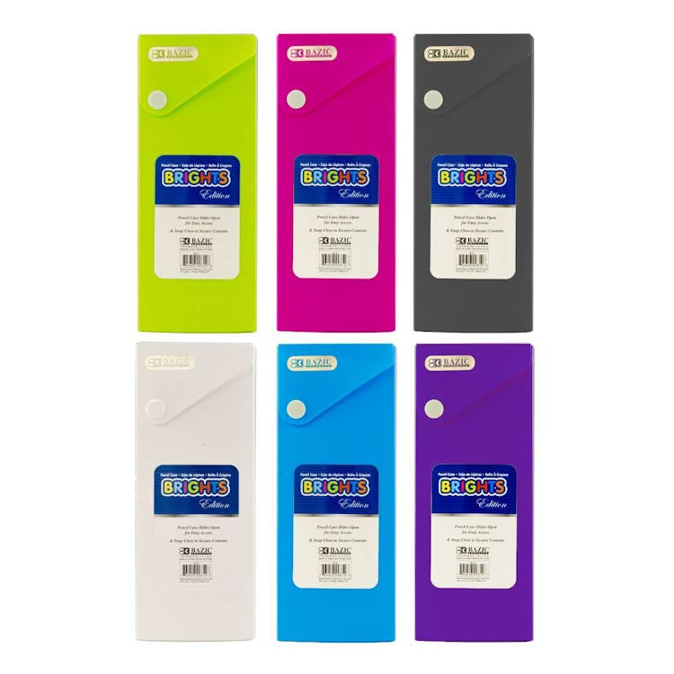 Slider Pencil Cases - Assorted Colors 2