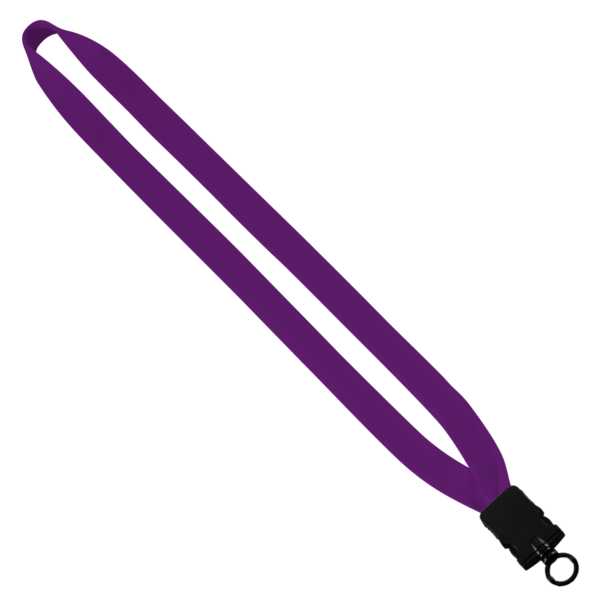 3/4" Cotton Lanyard with Plastic Snap-Buckle Release & O-Ring 12