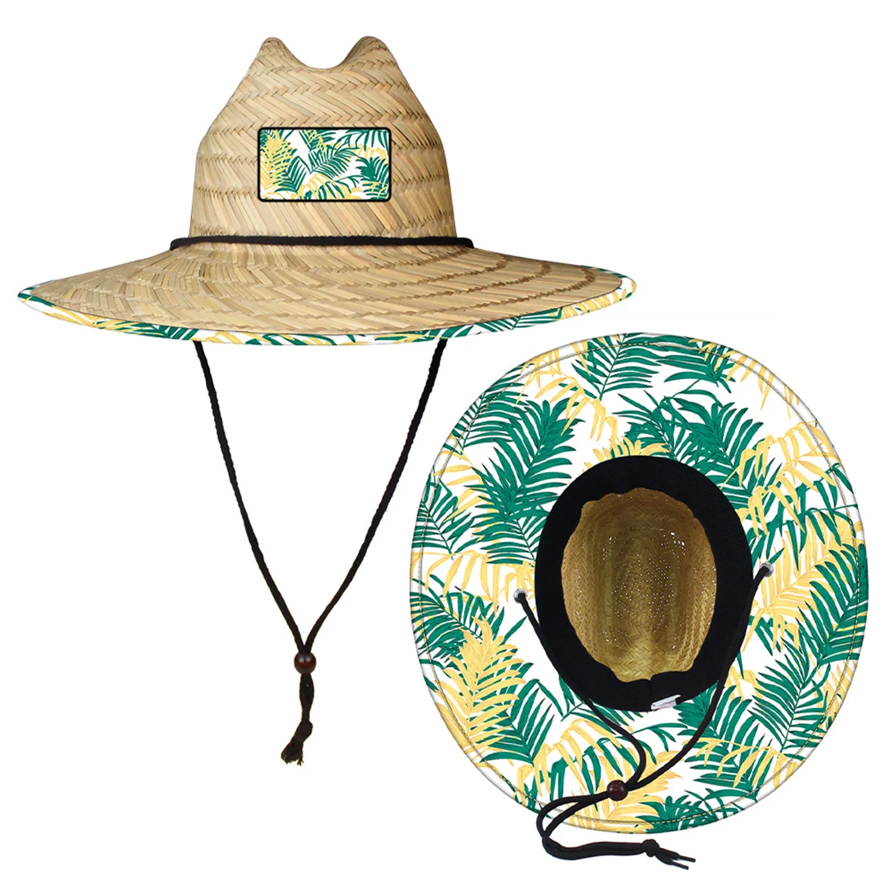 Sun Straw Hat w/Custom Patch MOQ50