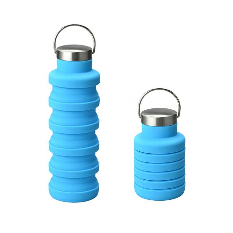 Foldable Silicone Water Bottle Travel Cup 3
