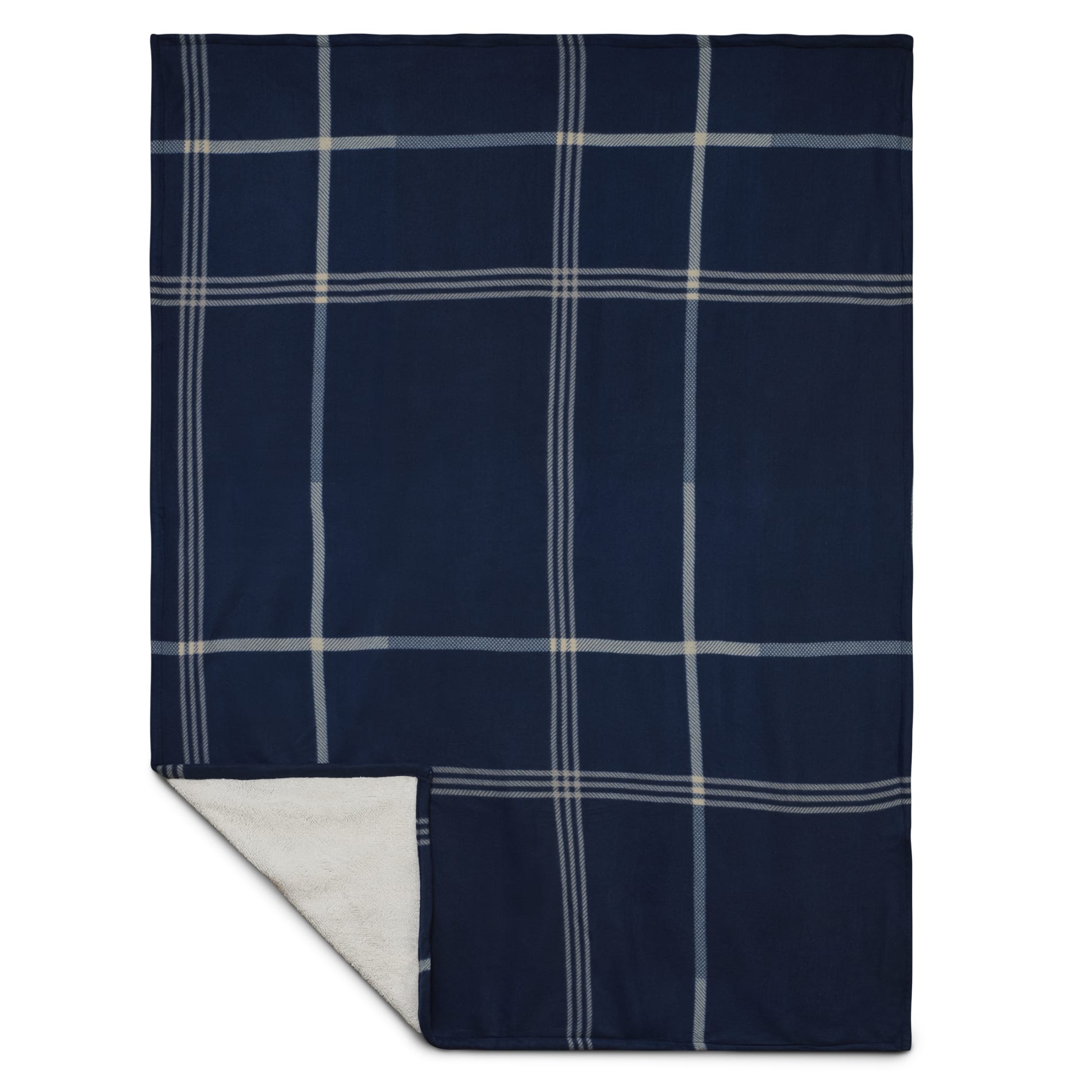Plaid Fleece Sherpa Blanket 37