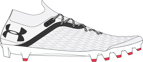 Men's UA Clone Blur MC Football Cleats 2
