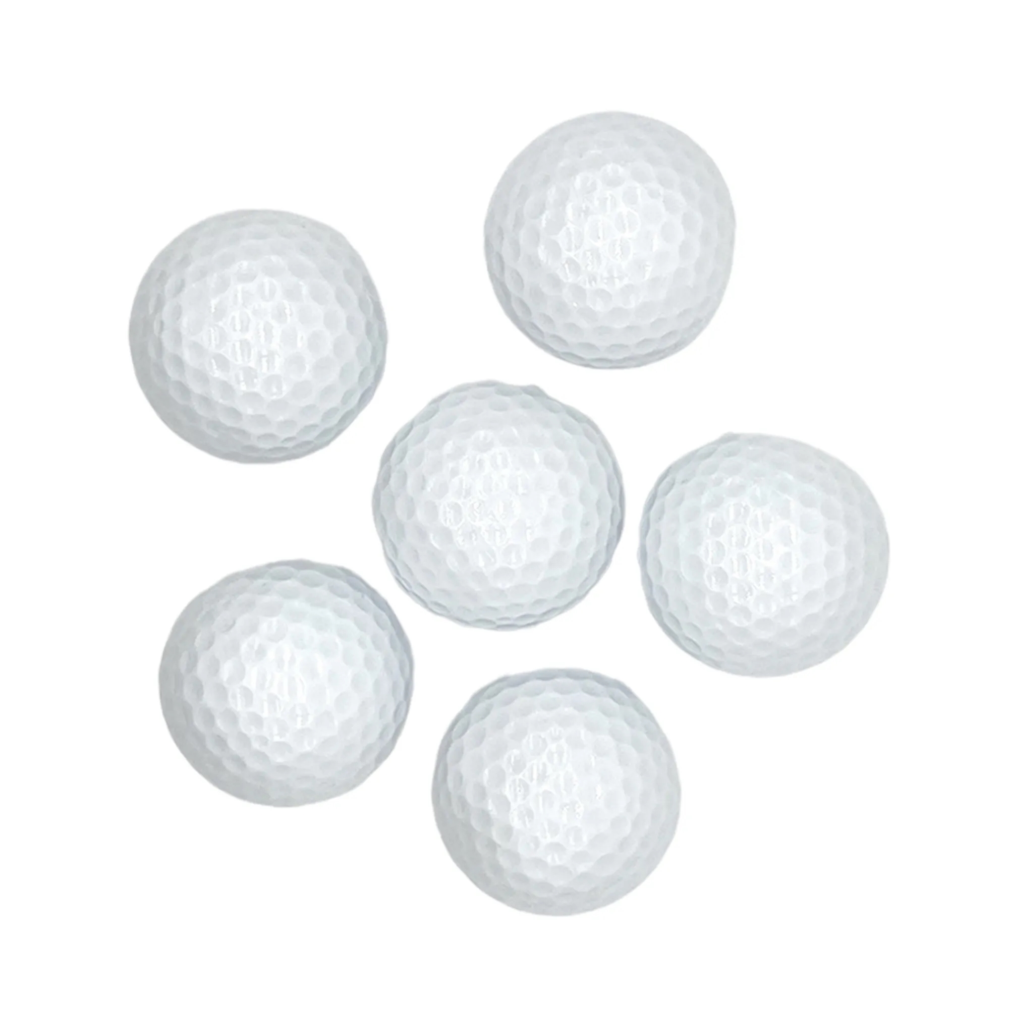 MOQ50 Custom Golf Training Double Layer Balls 1.7" Diameter 6