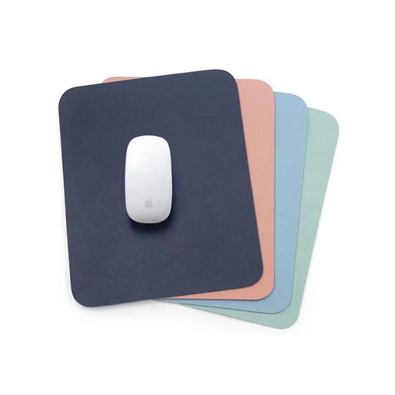 PVC Waterproof Double Sided Leather Mouse Pad 4