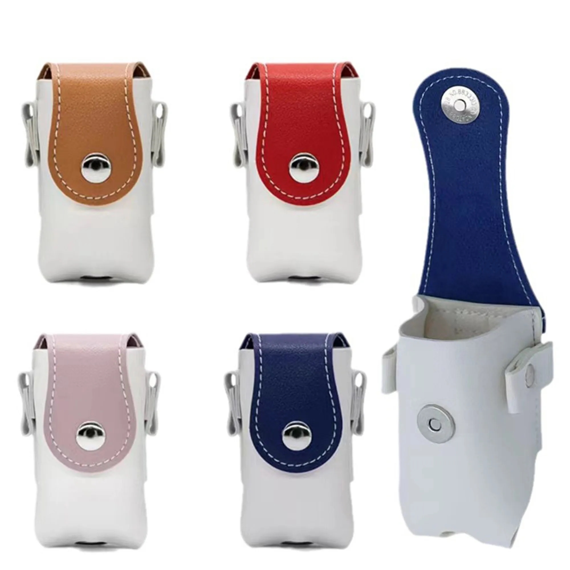 Portable PU Leather Golf Ball Bag 13