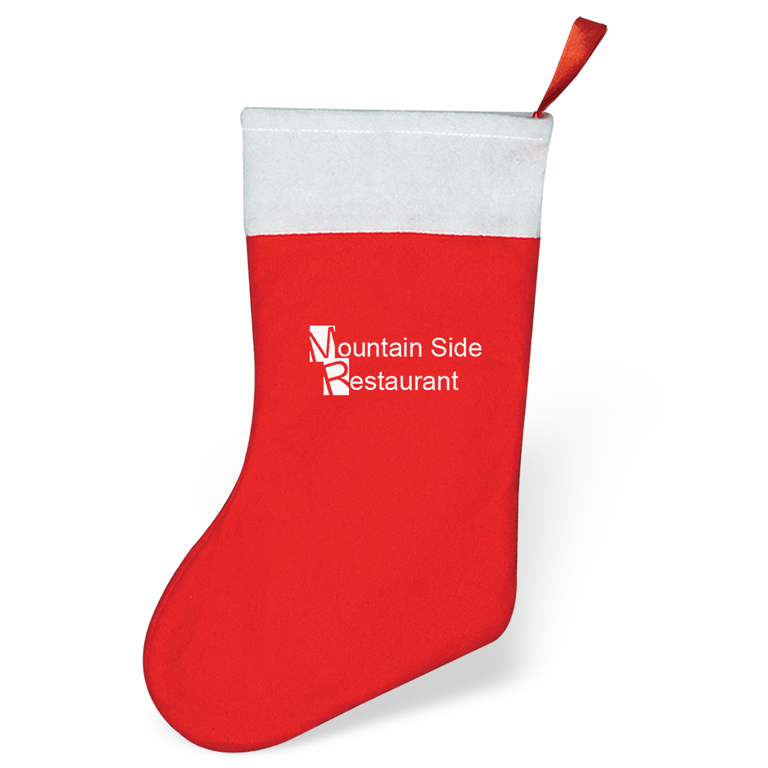 15" Imprinted Felt Christmas Stocking