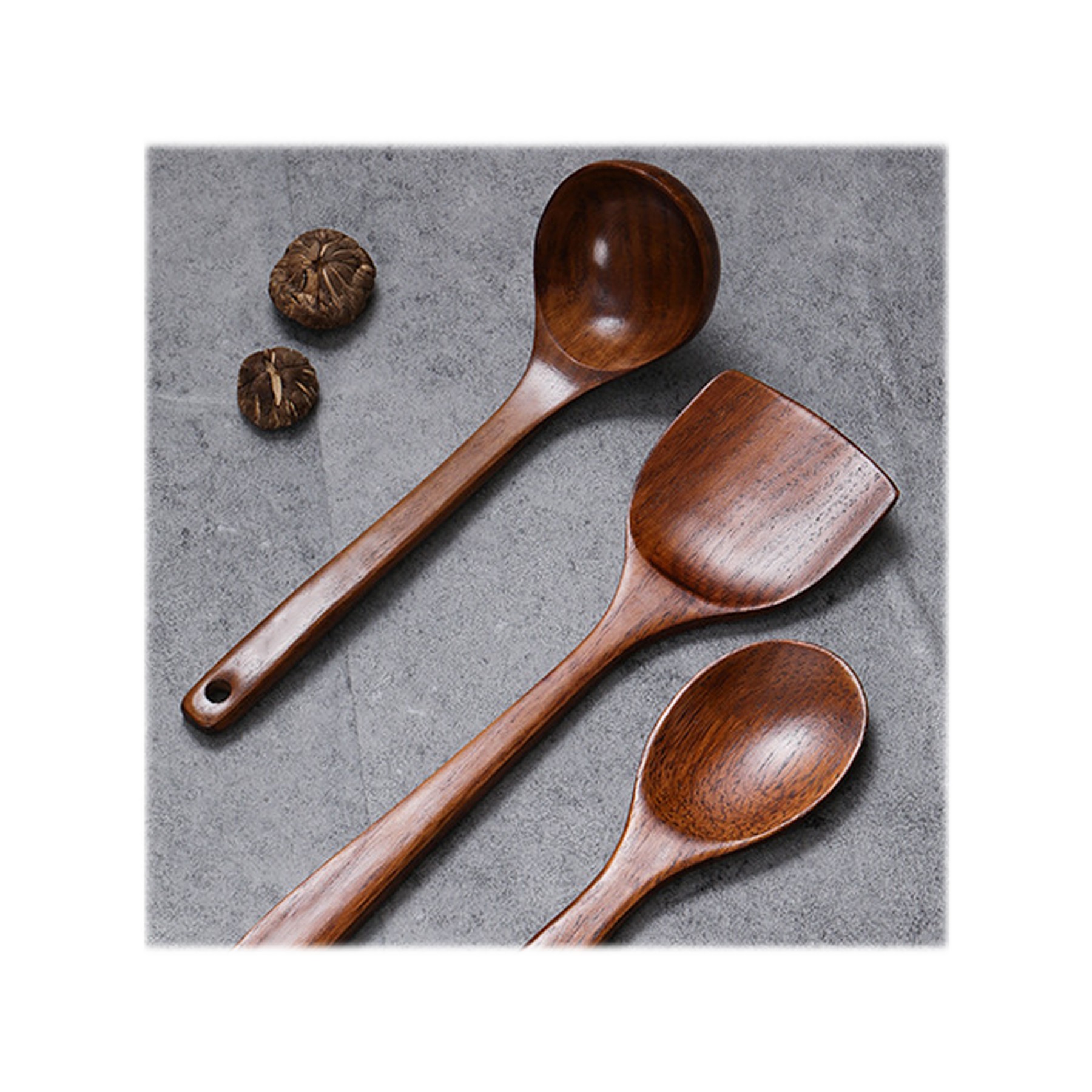 Kitchen Wooden Soup Ladle 2