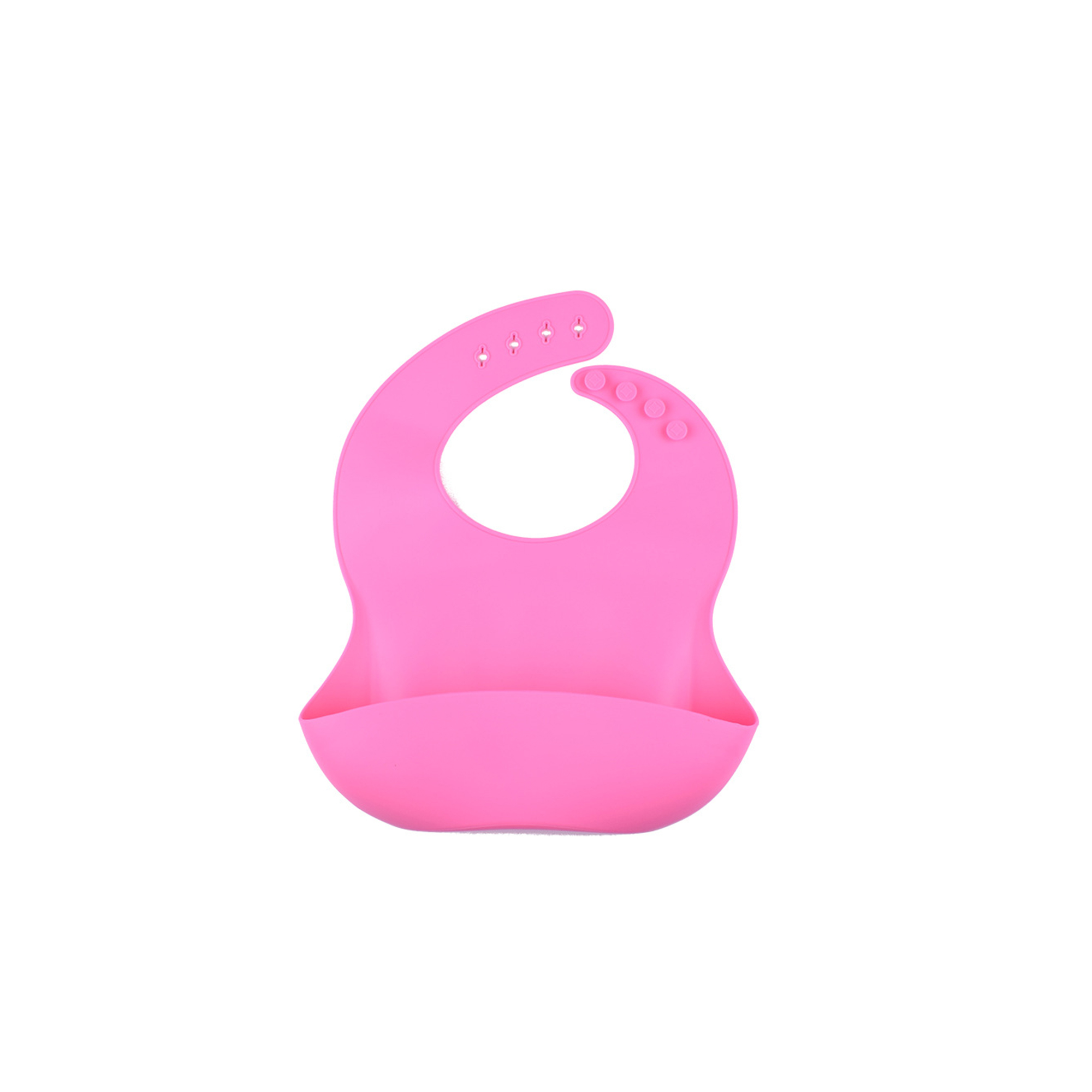 Soft Food Grade Silicone Baby Bib Adjustable 4