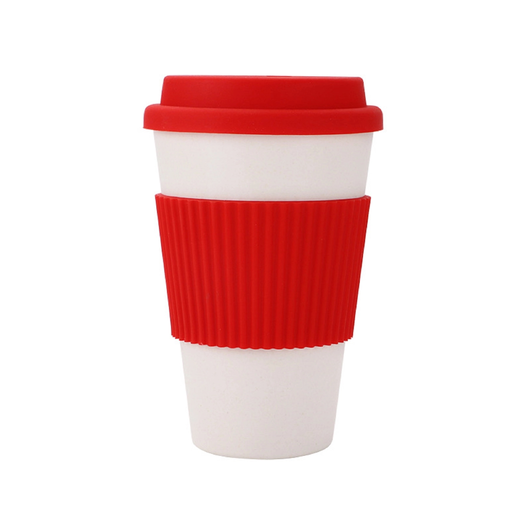 10 OZ Bamboo Fiber Reusable Coffee Cup 5