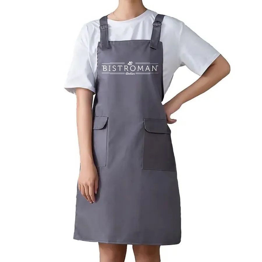 Double Shoulder Strap Pocket Apron 4
