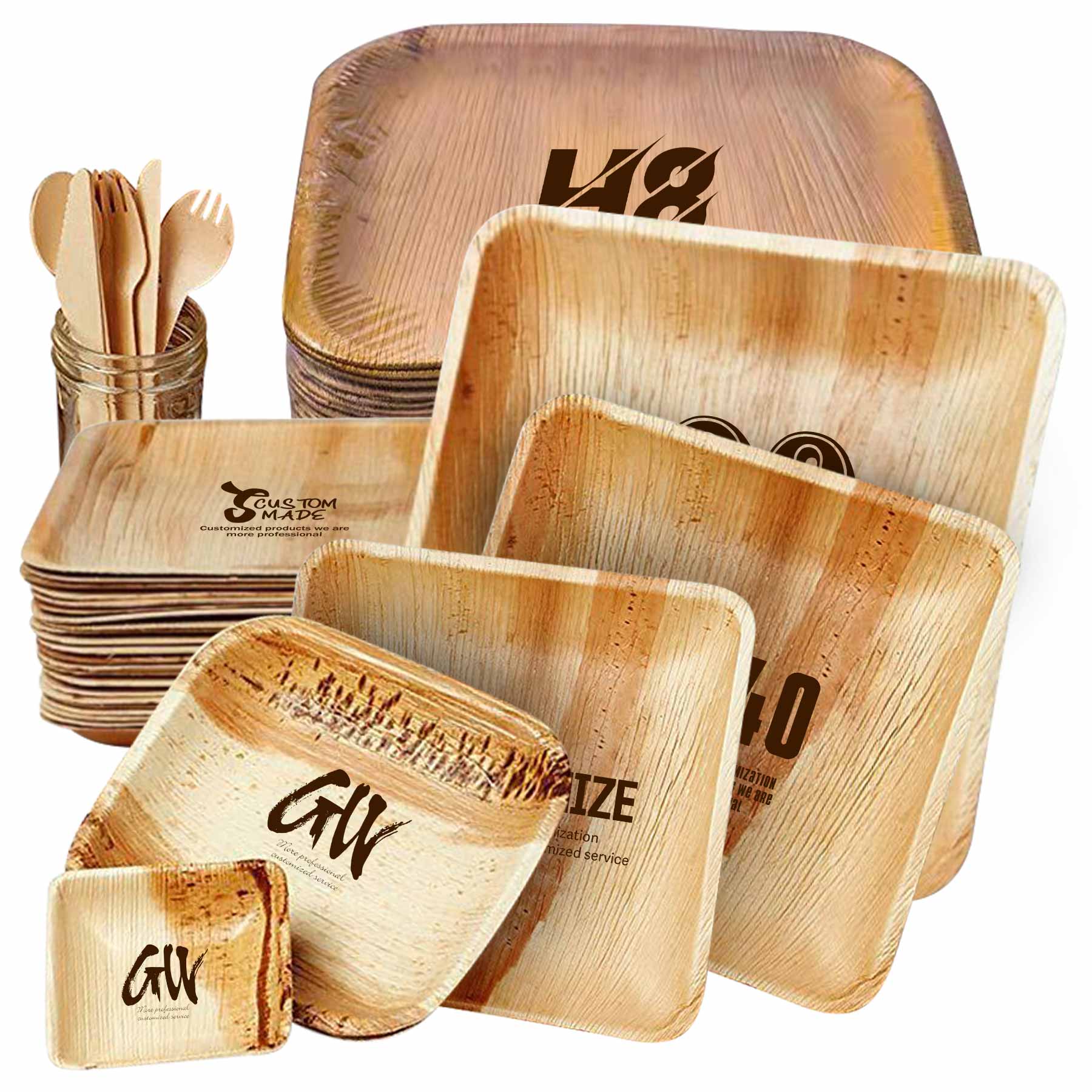 Disposable Palm Leaf Plate 6 Inch 2