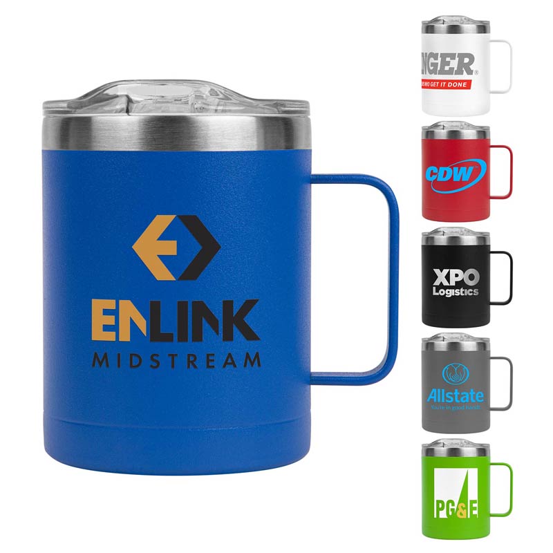 14 oz. Powder Coated Campfire Mug Copper Lining 3