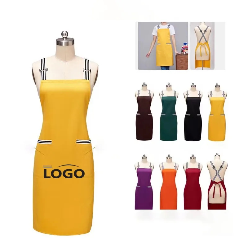Multi-Color Kitchen Apron with pocket 2