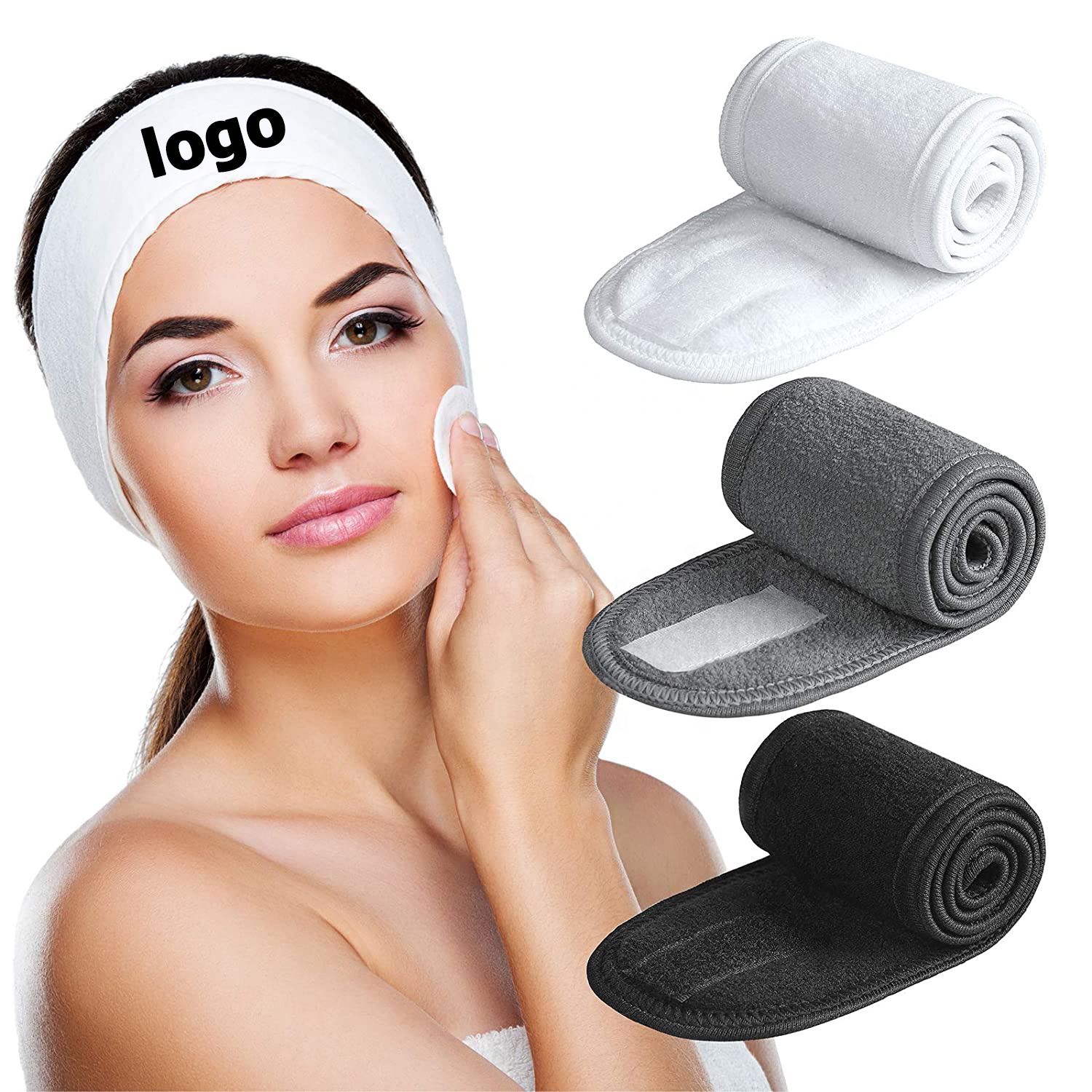 Cotton Waffle Weave Spa Headband 1