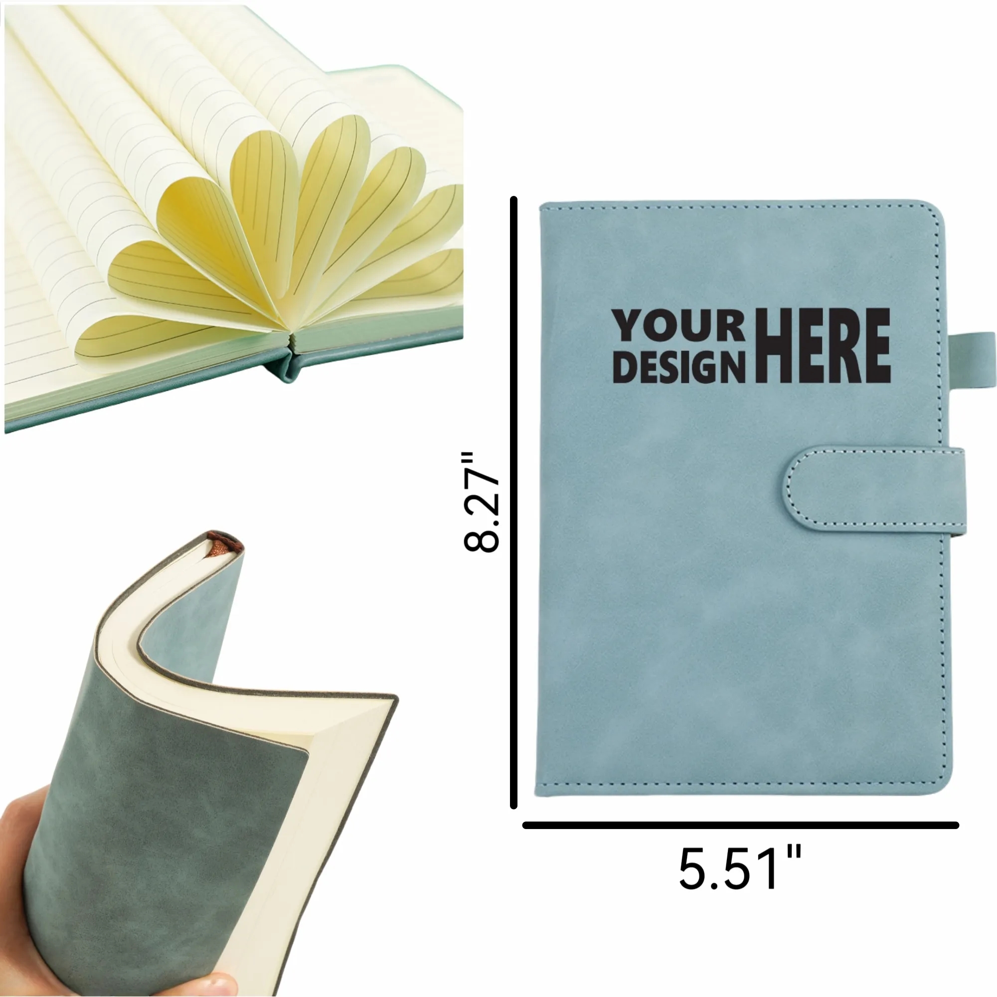 A5 Skin-Feel Leather Notebook: Custom Logo & Pages 4