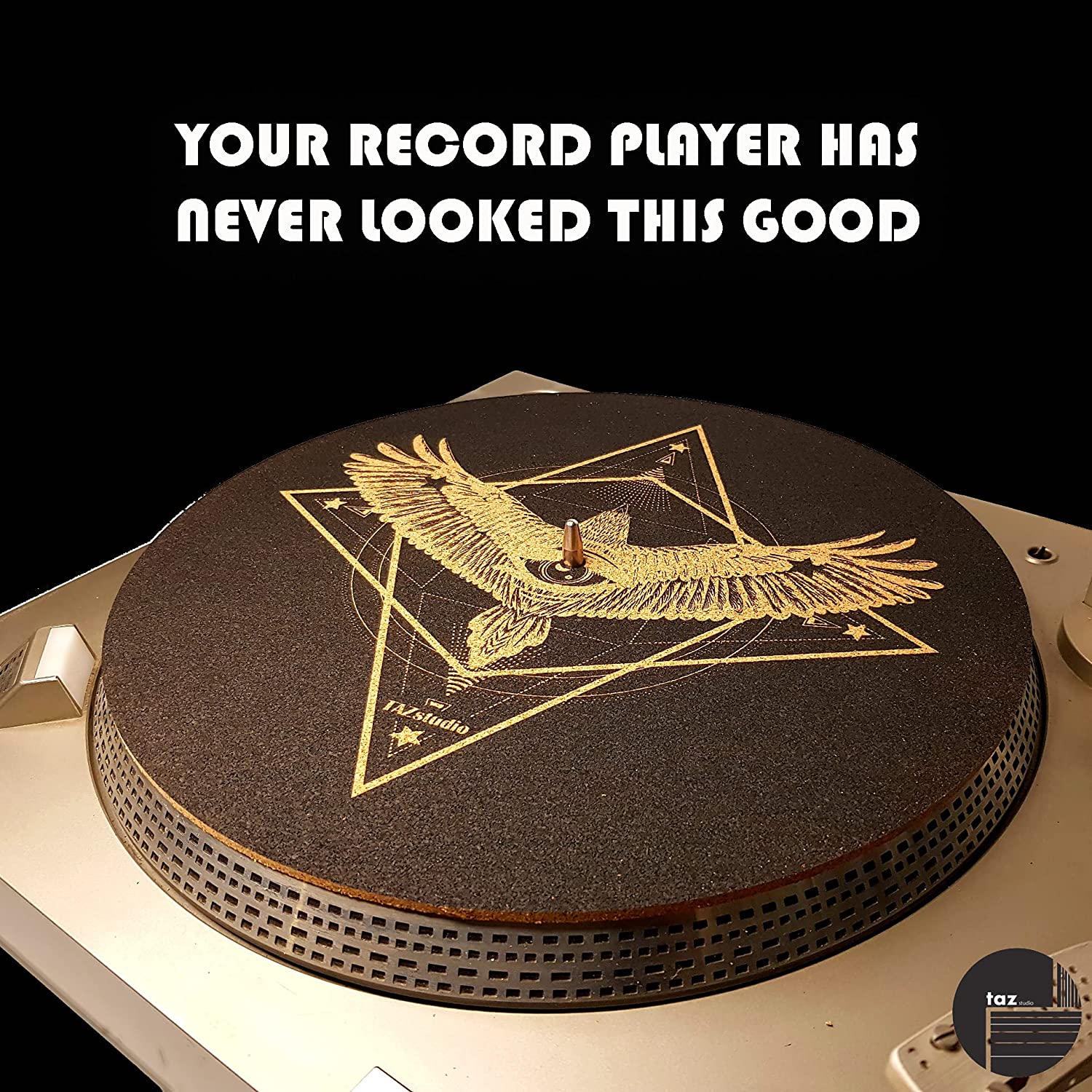 12 inch Anti-Slip Turntable Home/Studio Slipmats for LP Vinyl Record Players 7