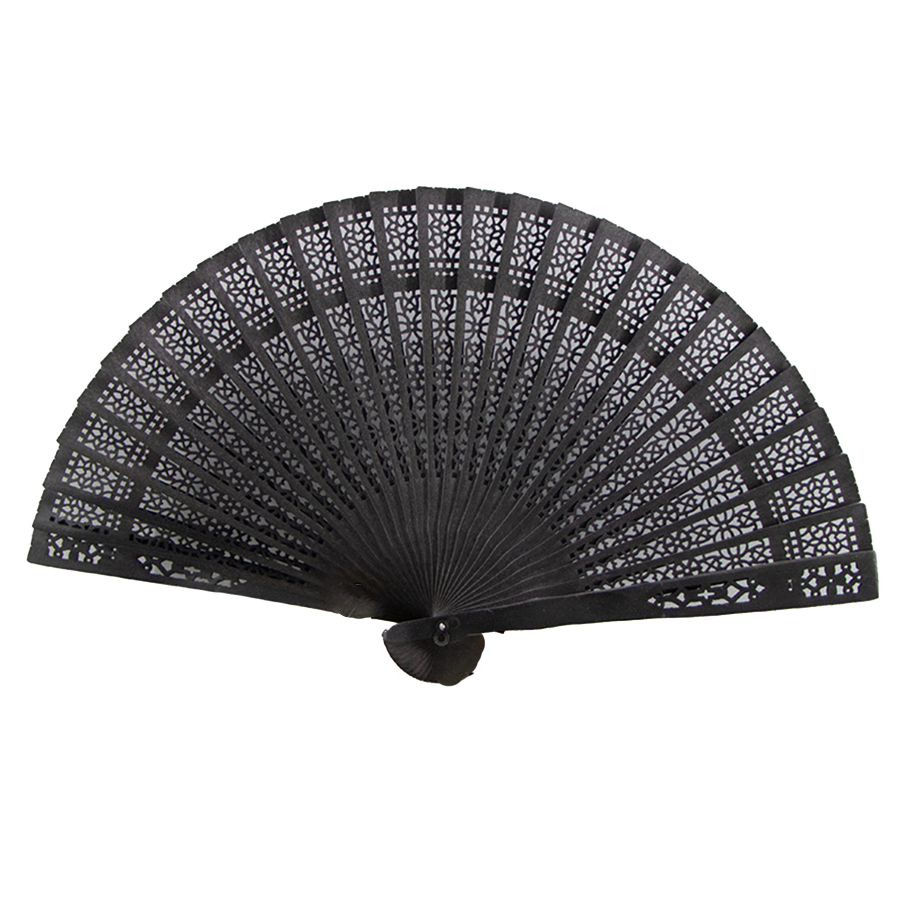 Carved Wooden Folding Fan 9