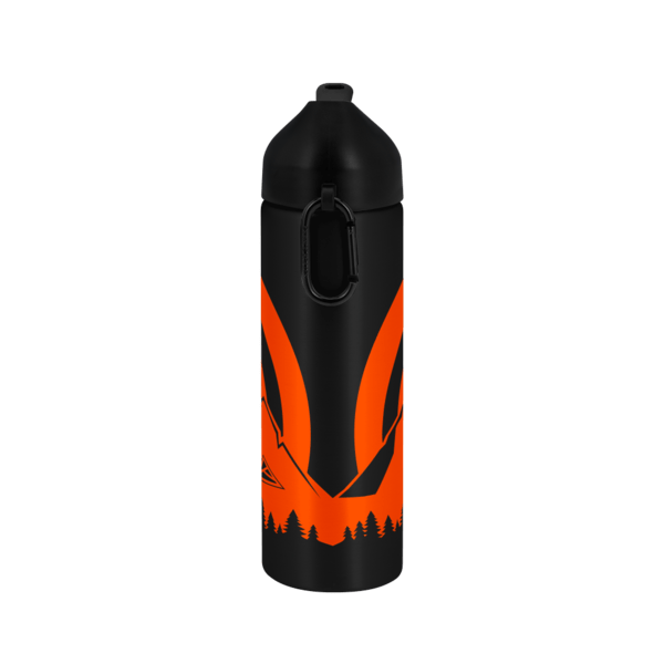 EasyFlow Recycled Aluminum Bottle w Straw Lid, custom water bottle with logo imprint 4